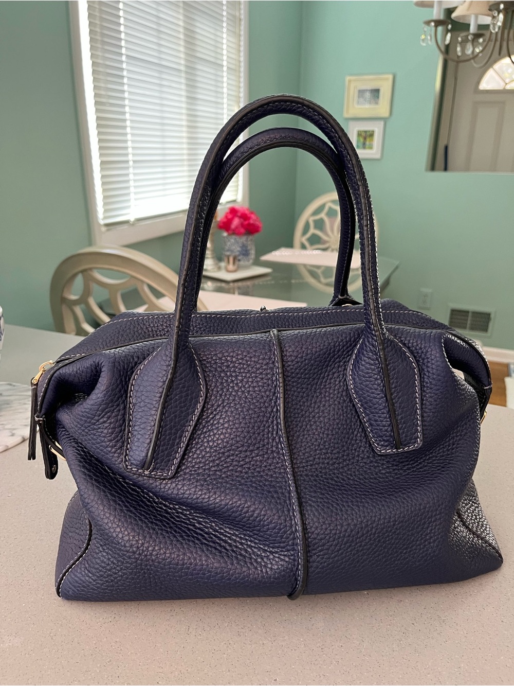 Tod's Blue Leather Handbag - Picture 2 of 15